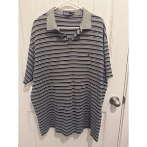 Polo by Ralph Lauren Gray and Black Striped Shirt
